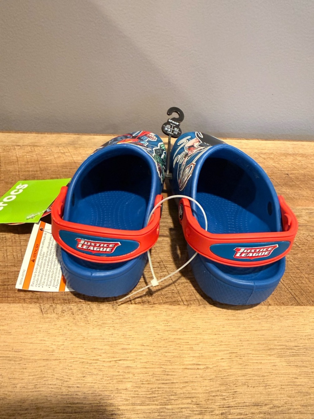 CROCS Kids Blue and Red DC Superheroes Clog Shoes Light-Up - Picture 4 of 7